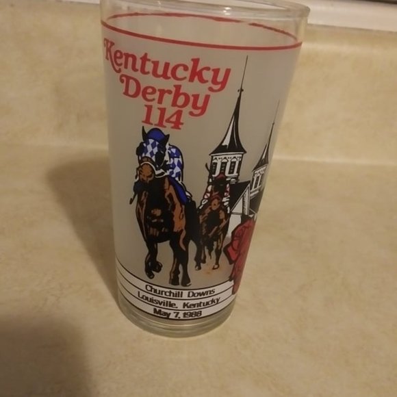 Kentucky Derby 114 1988 official glass - Picture 1 of 2